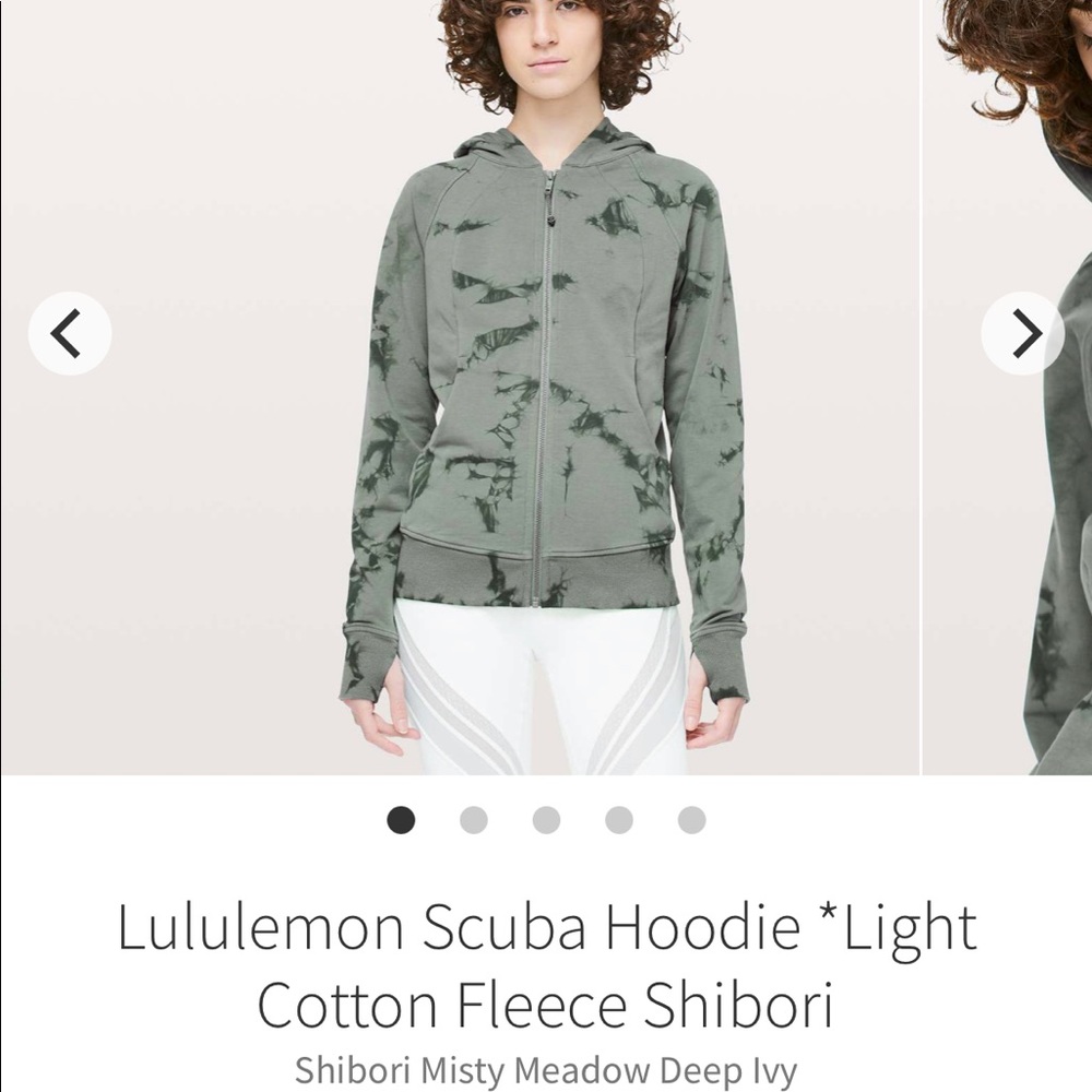 Shibori scuba hoodie sz 8